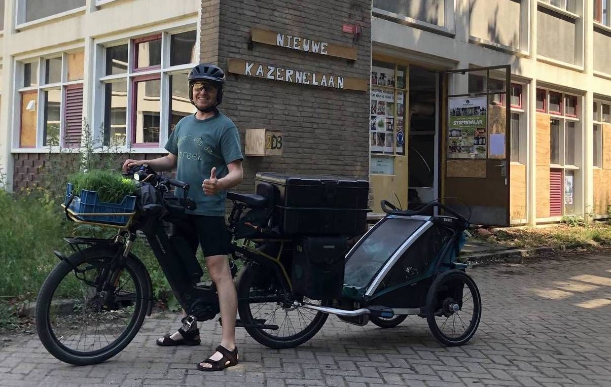 Op de fiets naast Microgreens in Ede